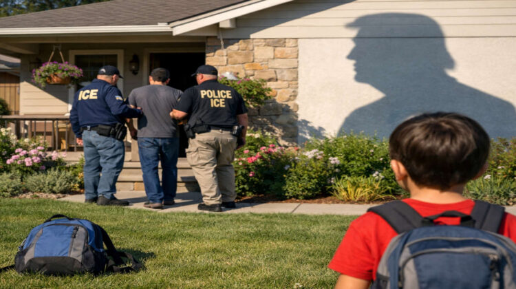 ICE Arresting a Father and Son