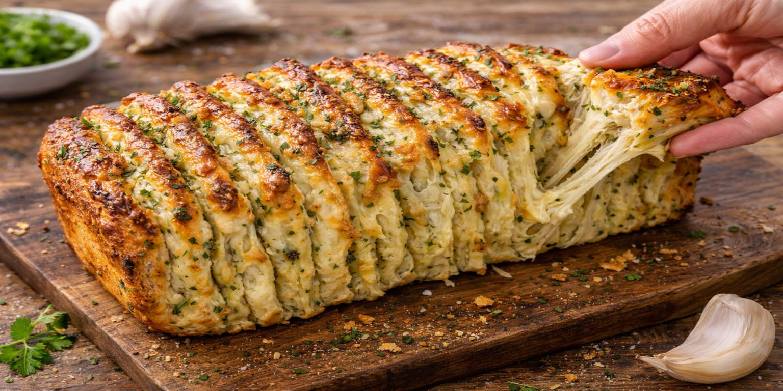 Artisanal Pull-Apart Garlic Cheese Bread
