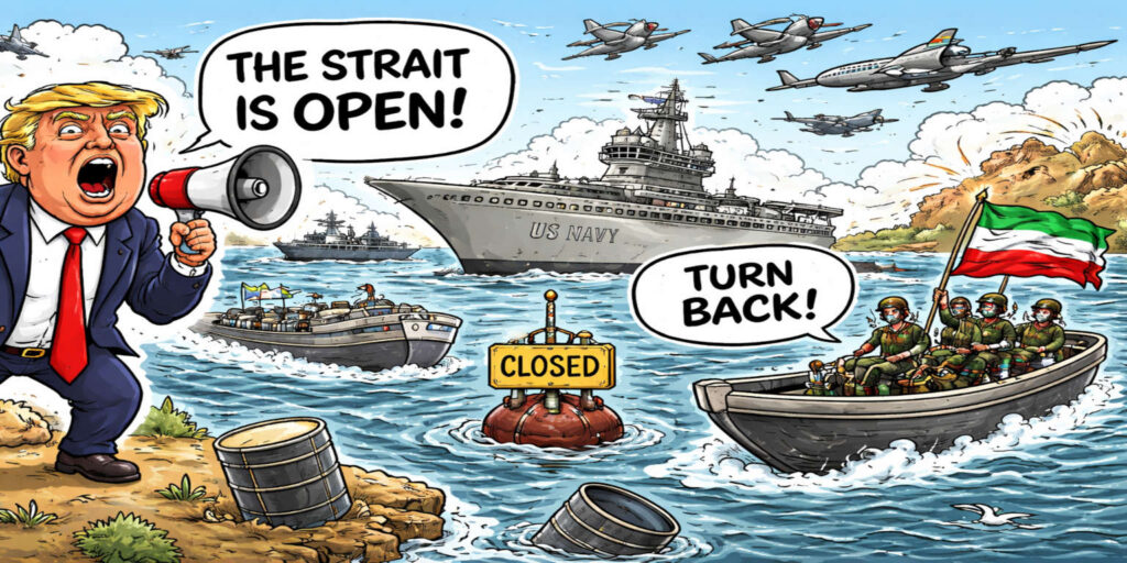 Hormuz Contracition: The Strait Is Open. Please Turn Around.